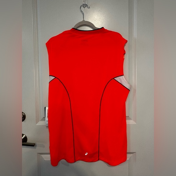 Asics Mens Runaround Muscle Tank Top Medium  & Large Orange - Picture 8 of 11